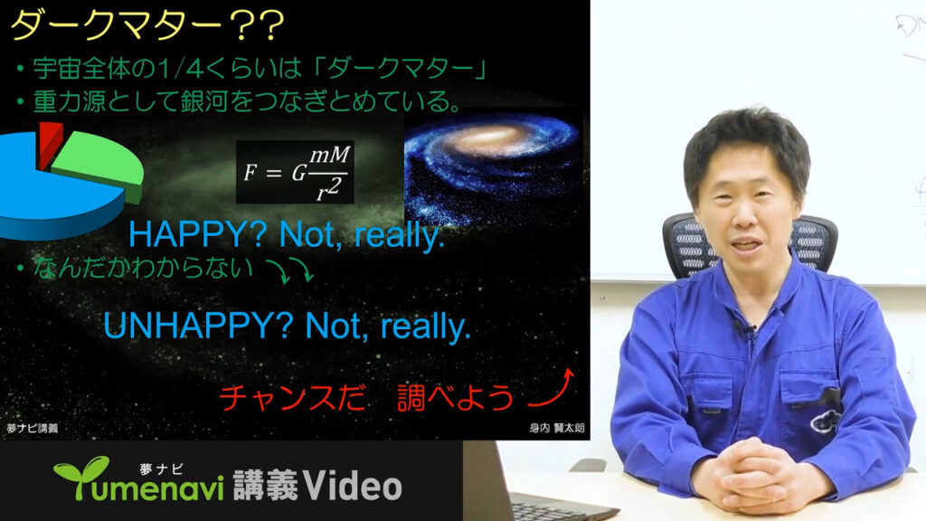 講義動画「宇宙を満たす謎の物質ダークマター その正体を暴く!」
