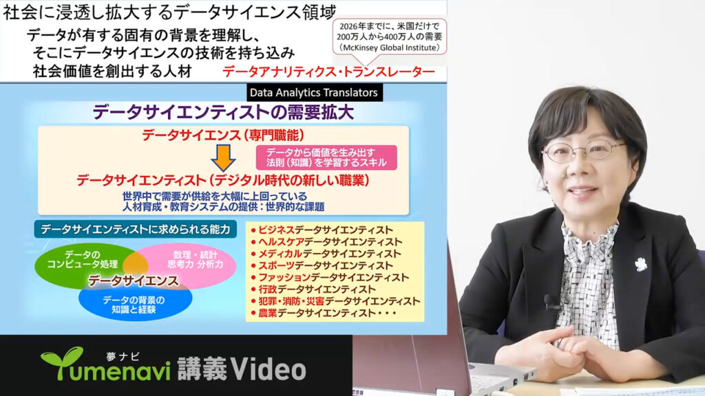 夢ナビ講義動画「サービスデータサイエンスの魅力」