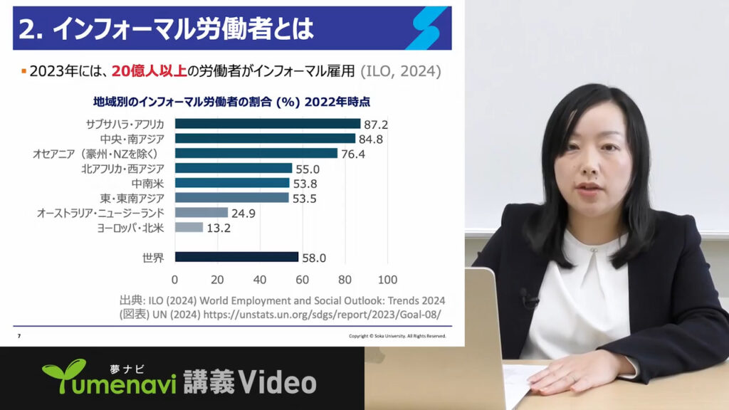 夢ナビ講義動画「苦しい立場にある労働者に自然災害が与える影響を考える」